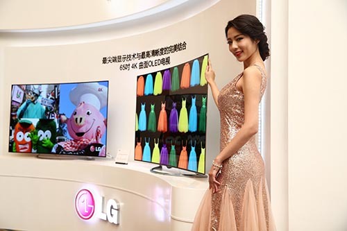 4K+OLED巔峰科技 LG 4K曲面OLED電視中國首發