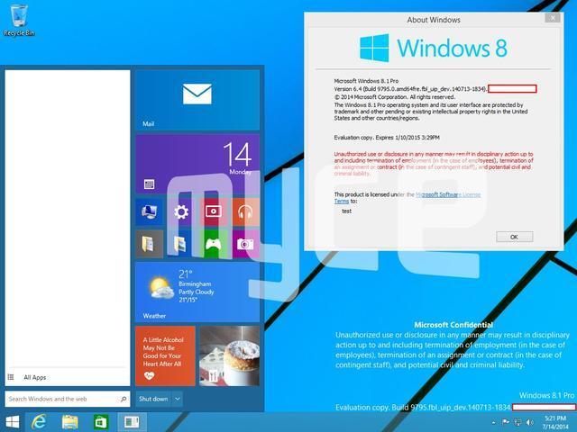 微软高管证实下代Windows命名为Windows 9