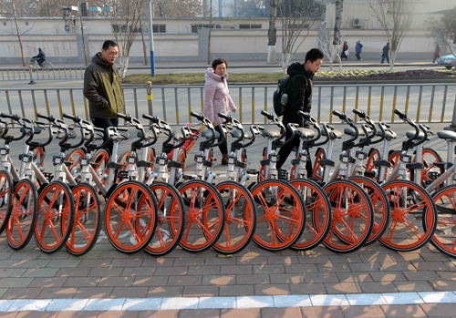 资料图：智能共享单车让出行更轻松。新华社记者 朱峥 摄