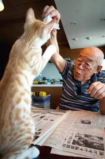 爷爷生病之后性格变得孤僻，脾气也变暴躁了，送给老人一只猫后奇迹发生了...