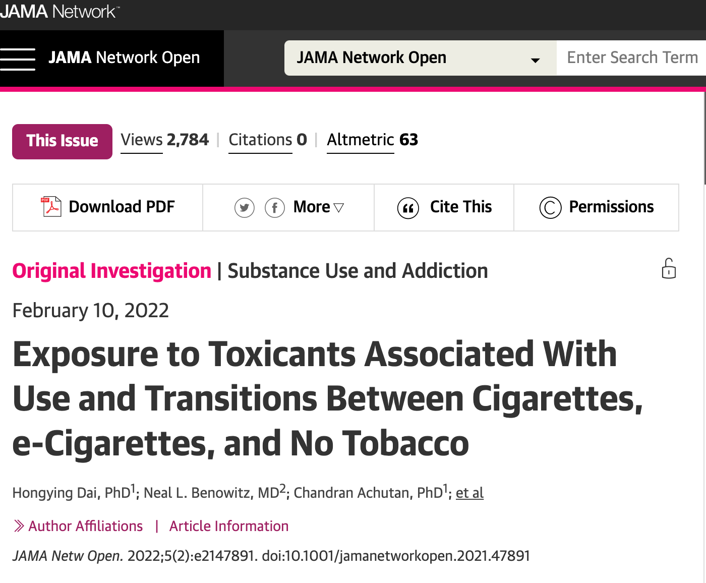 “最新研究：烟民彻底改用电子烟，尿液中这项致癌物浓度降低96%