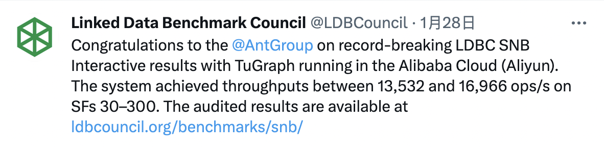 蚂蚁自研图数据库TuGraph国际权威测评再创纪录，已全面支持国产软硬件
